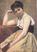 La lecture interrompue (mk11), Jean Baptiste Camille  Corot